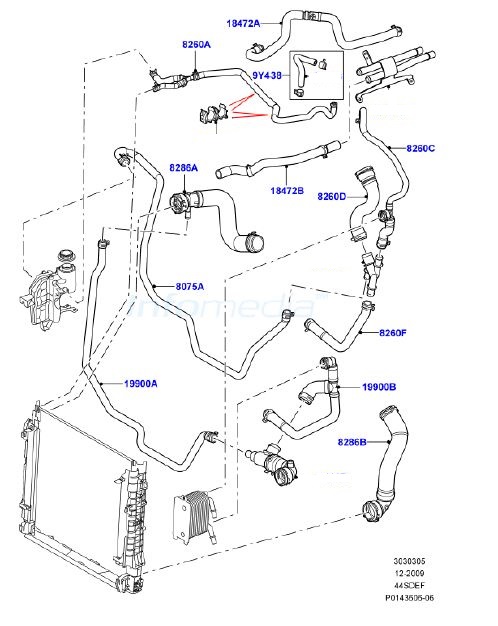 Hose Set 4.4 AJ V8